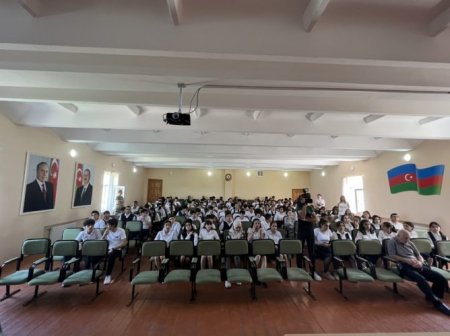 Abşeron rayonu Ceyranbatan qəsəbəsi 1 saylı tam orta məktəbin şagirdləri “Narkotiklərə yox” deyir