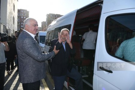 Daha 15 ailə Laçın şəhərinə yola salınıb - FOTO
