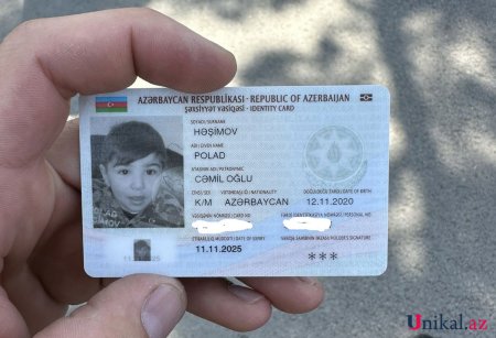 3 yaşlı Polad Həşimov... - Fotolar