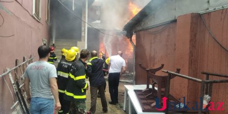 İsmayıllıda evlər və mağazalar yanır - VİDEO+FOTOLAR