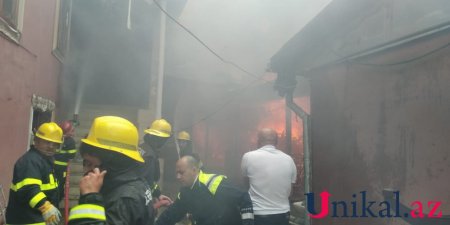 İsmayıllıda evlər və mağazalar yanır - VİDEO+FOTOLAR