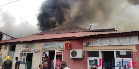 İsmayıllıda evlər və mağazalar yanır - VİDEO+FOTOLAR