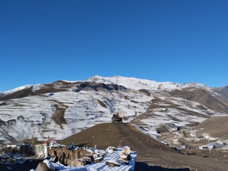 Qubaya qar yağıb - FOTOLAR