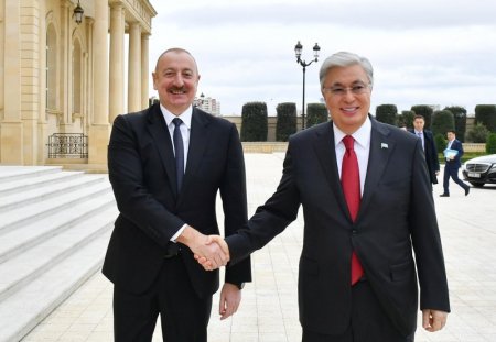 Azərbaycan və Qazaxıstan prezidentlərinin görüşü oldu