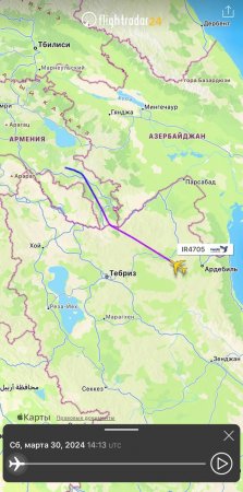 İrana məxsus təyyarə Ermənistana silah daşıyır - Fotolar