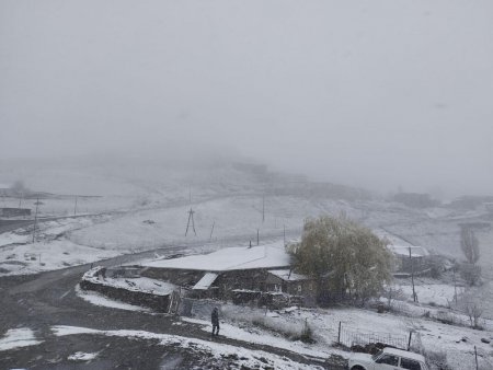 Azərbaycana qar yağır - FOTOlar