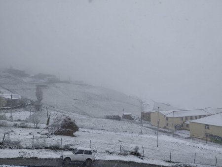 Azərbaycana qar yağır - FOTOlar